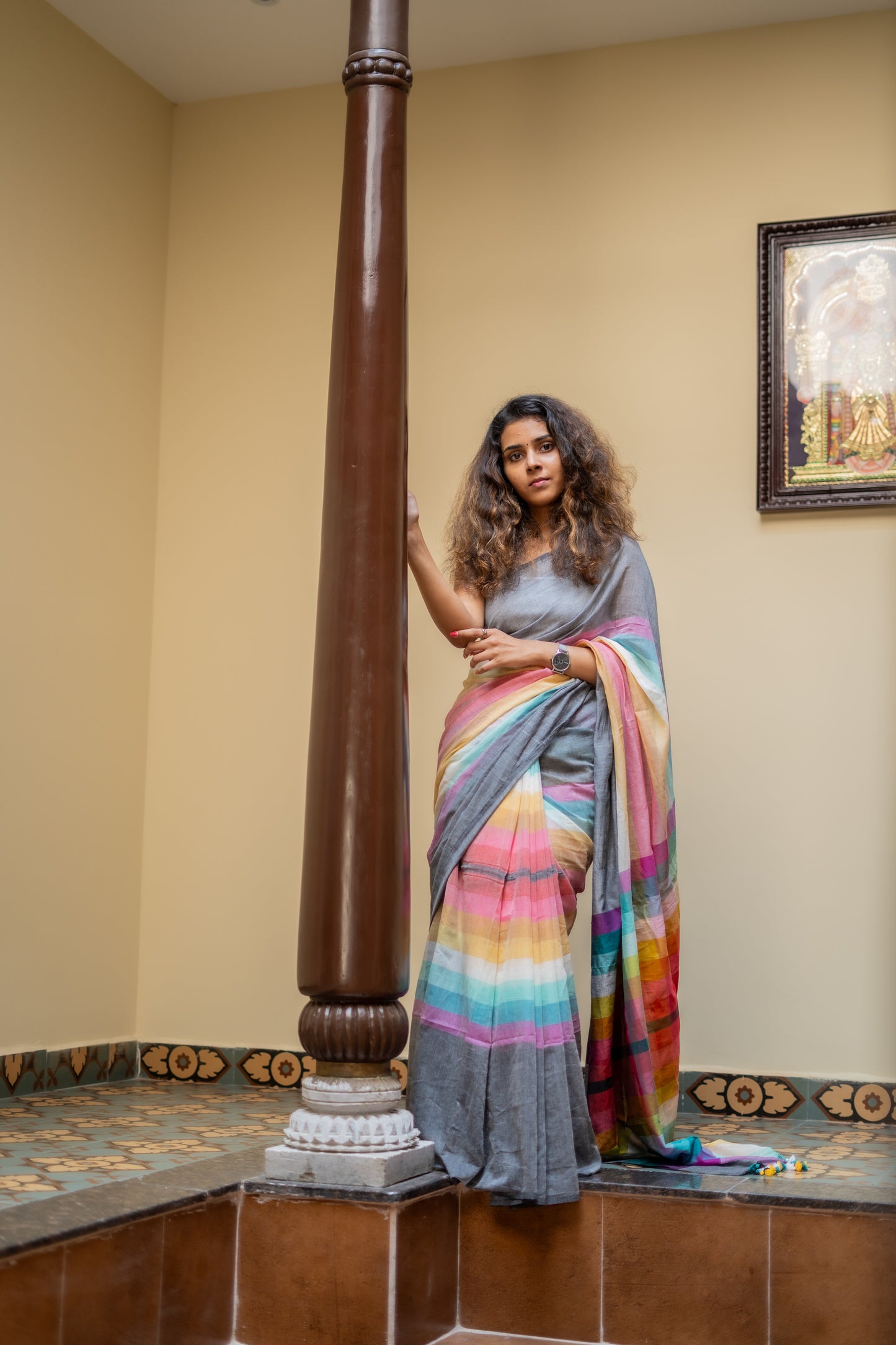 Handloom Mul Cotton Saree-PC13474