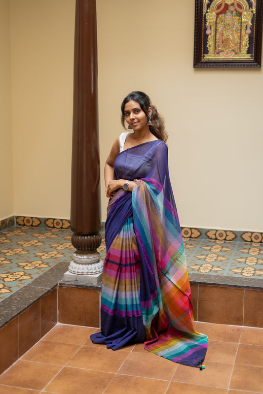 Handloom Mul Cotton Saree-PC13475