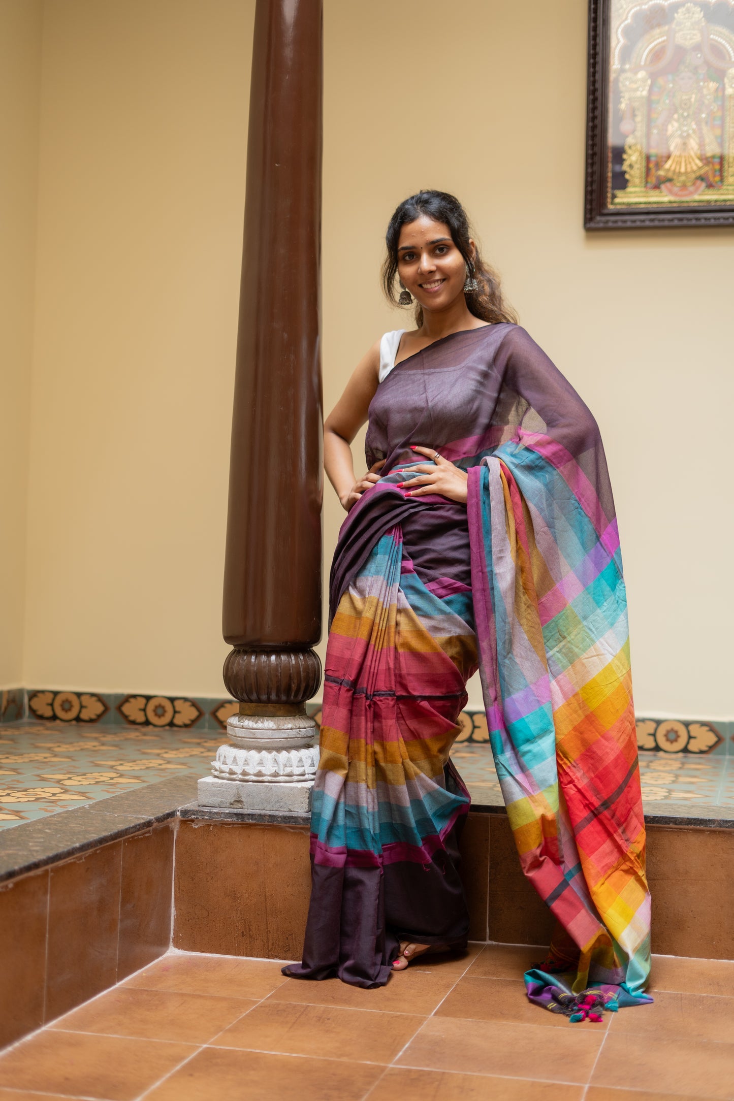 Handloom Mul Cotton Saree-PC13473