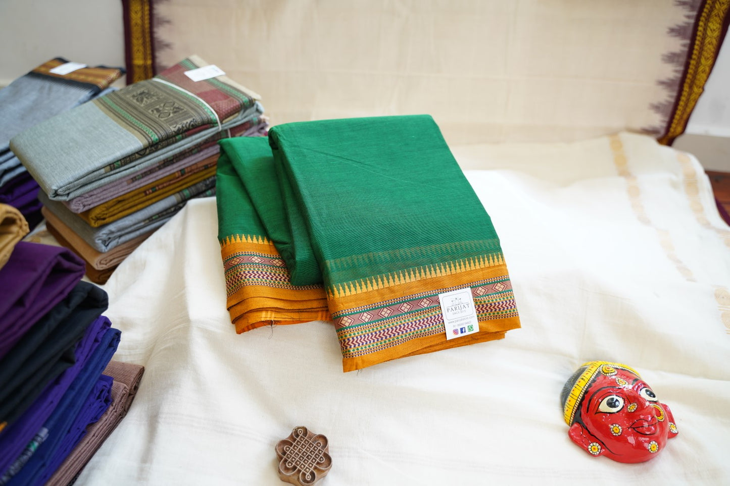 Chettinad handloom Cotton Saree PC13398