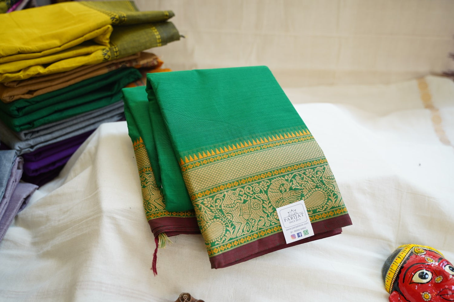 Chettinad handloom Cotton Saree PC13383