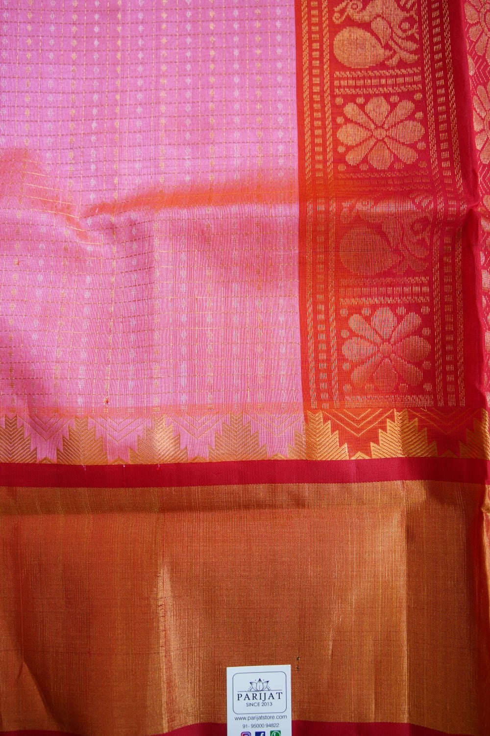 Kanchi Handloom Silk Cotton Saree PC13406