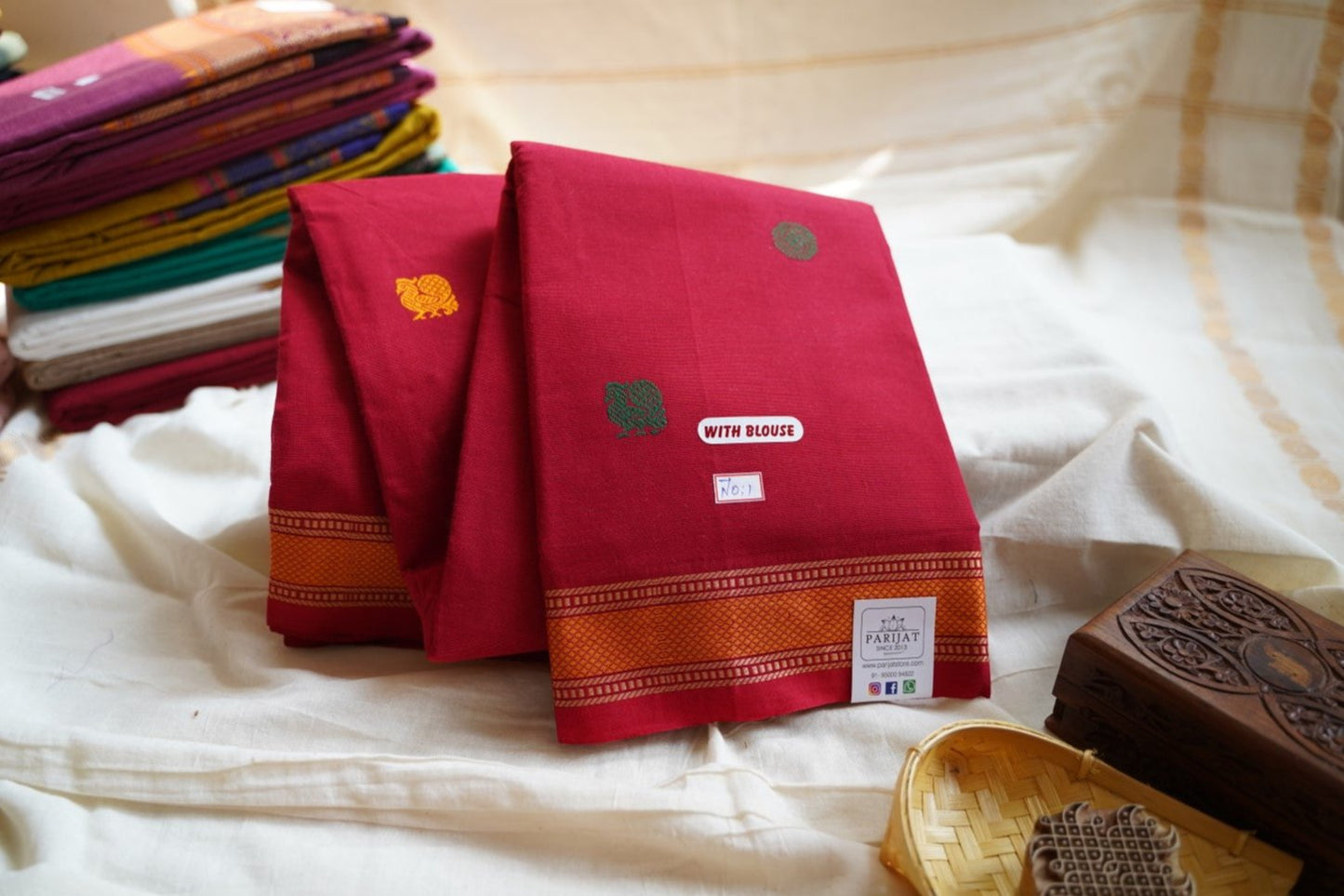 Chettinadu  handloom Cotton Saree PC13531