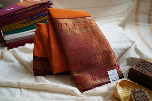 Chettinadu  handloom Cotton Saree PC13561