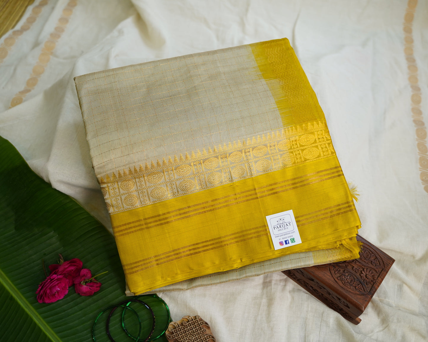 Kanchi Handloom Silk Cotton Saree PC13666