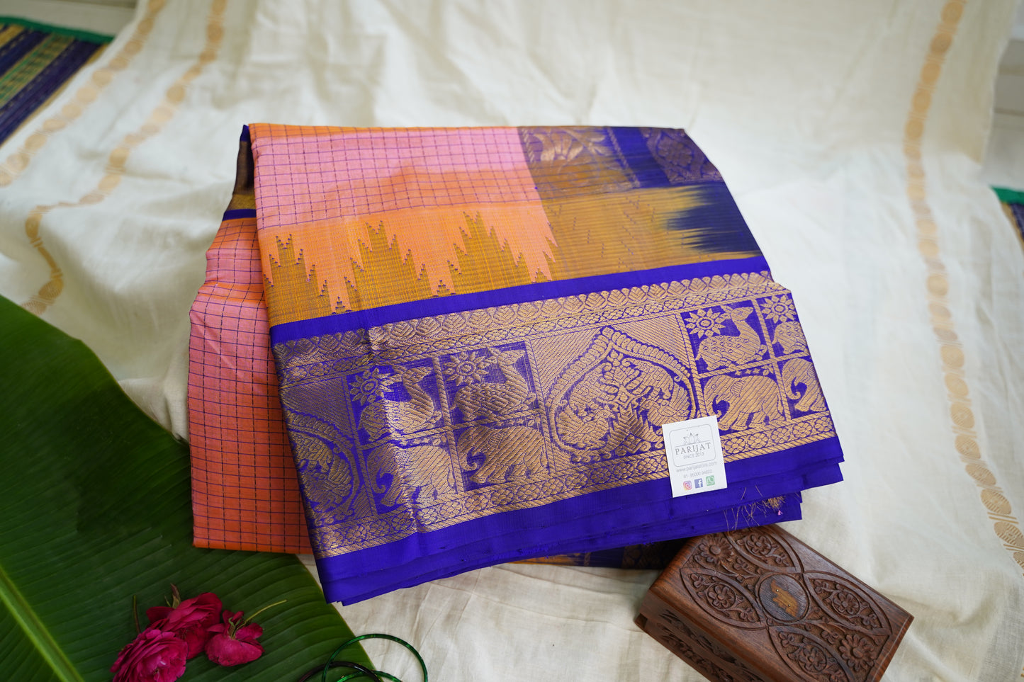 Kanchi Handloom Silk Cotton Saree PC13674