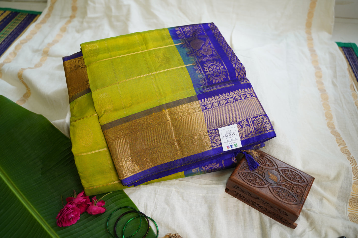 Kanchi Handloom Silk Cotton Saree PC13659