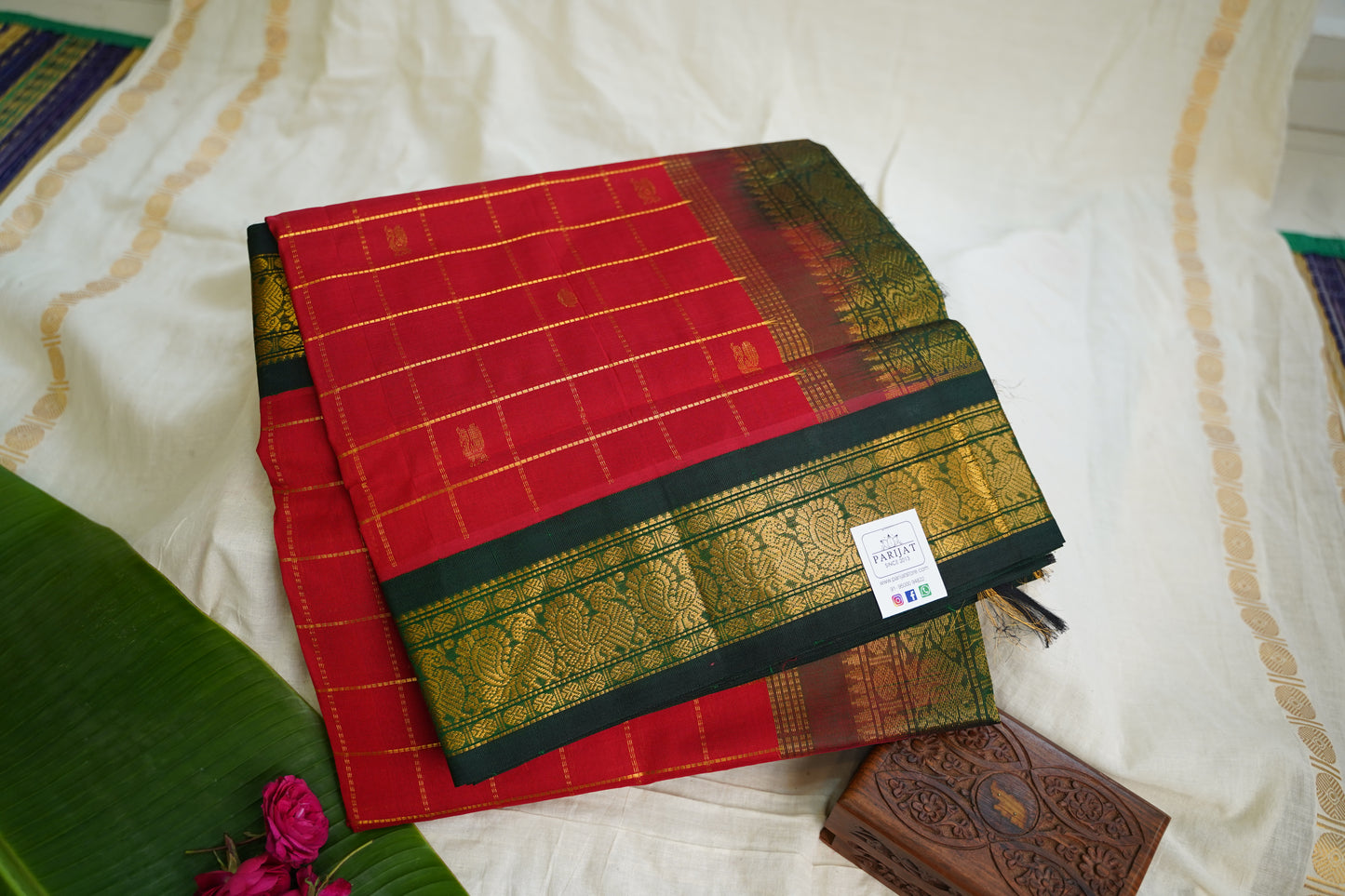 Kanchi Handloom Silk Cotton Saree PC13682