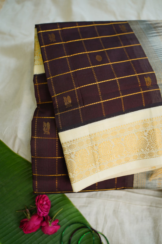 Kanchi Handloom Silk Cotton Saree PC13681