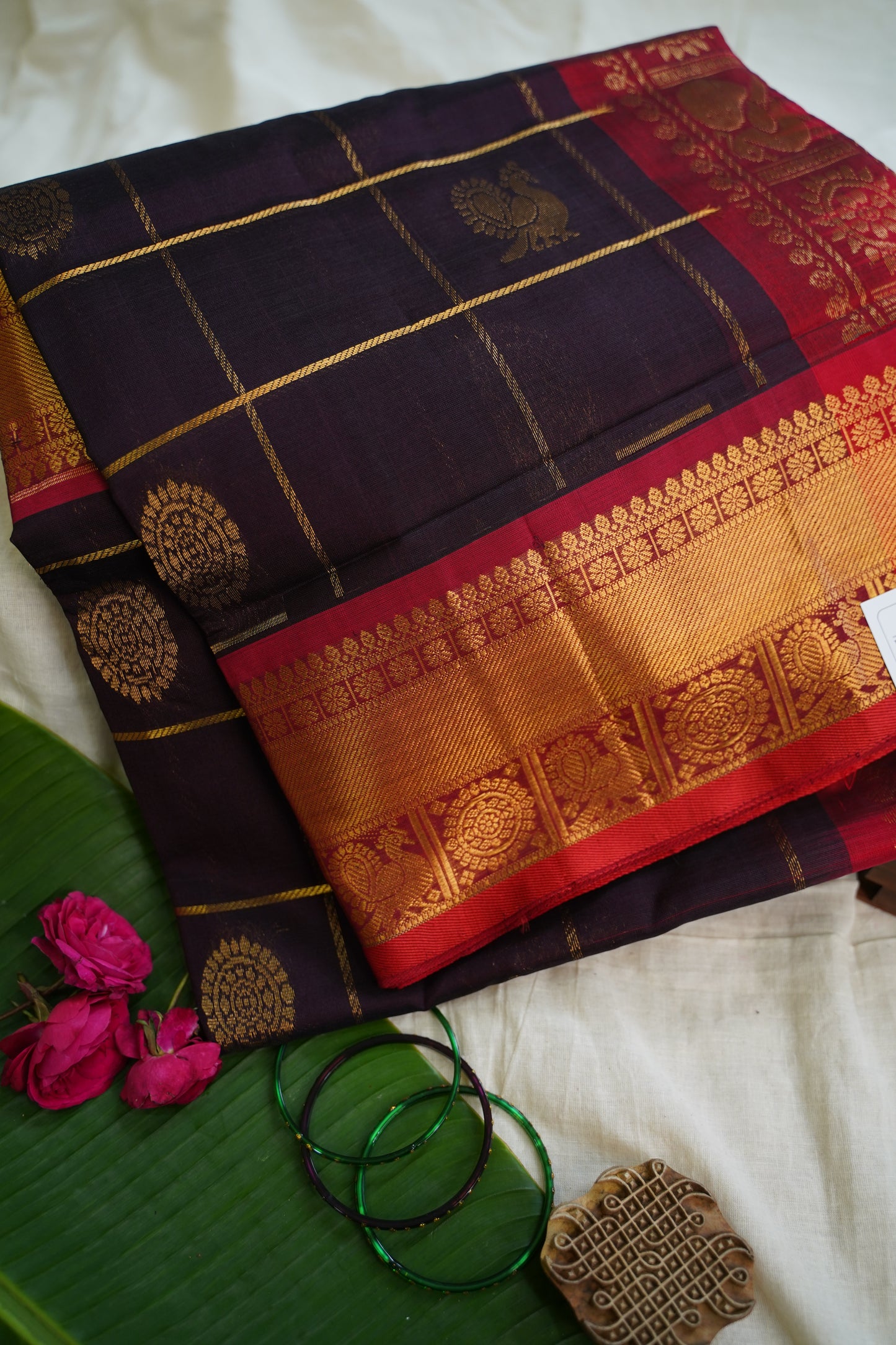 Kanchi Handloom Silk Cotton Saree PC13641