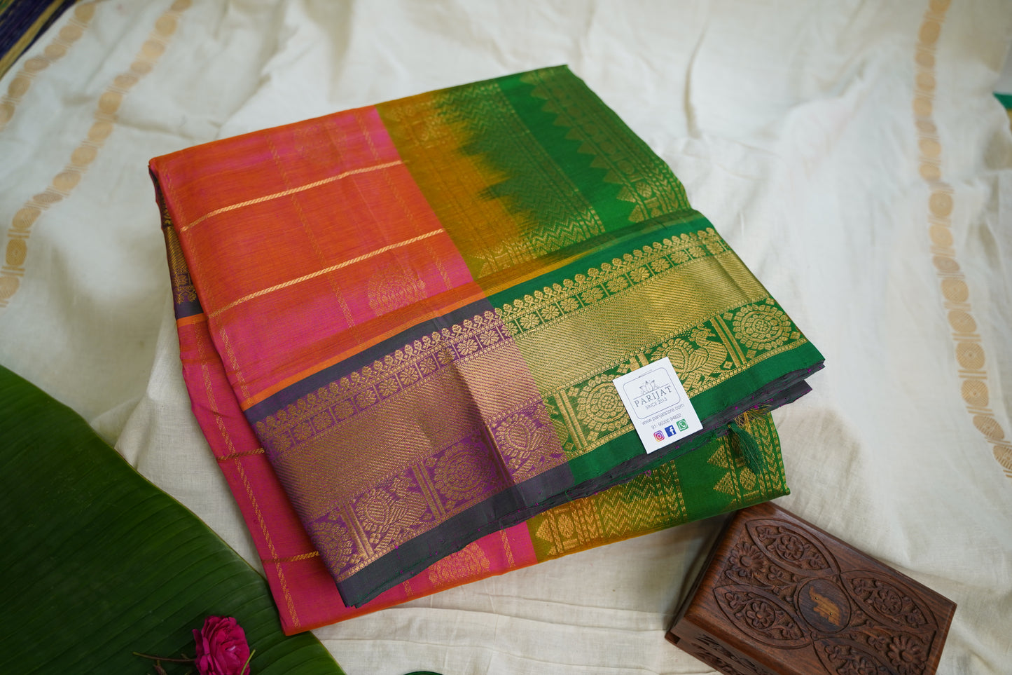 Kanchi Handloom Silk Cotton Saree PC13647