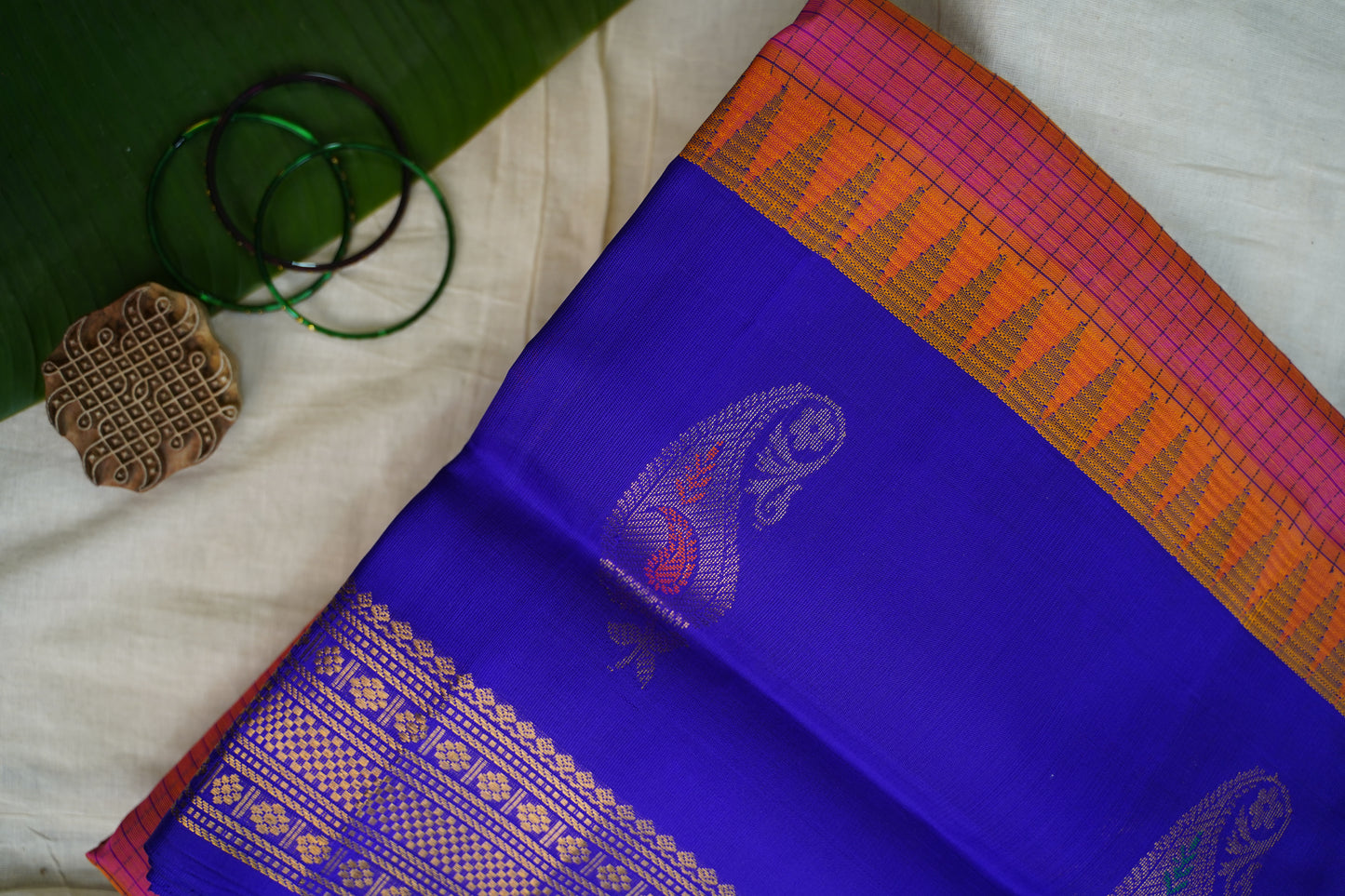 Kanchi Handloom Silk Cotton Saree PC13671