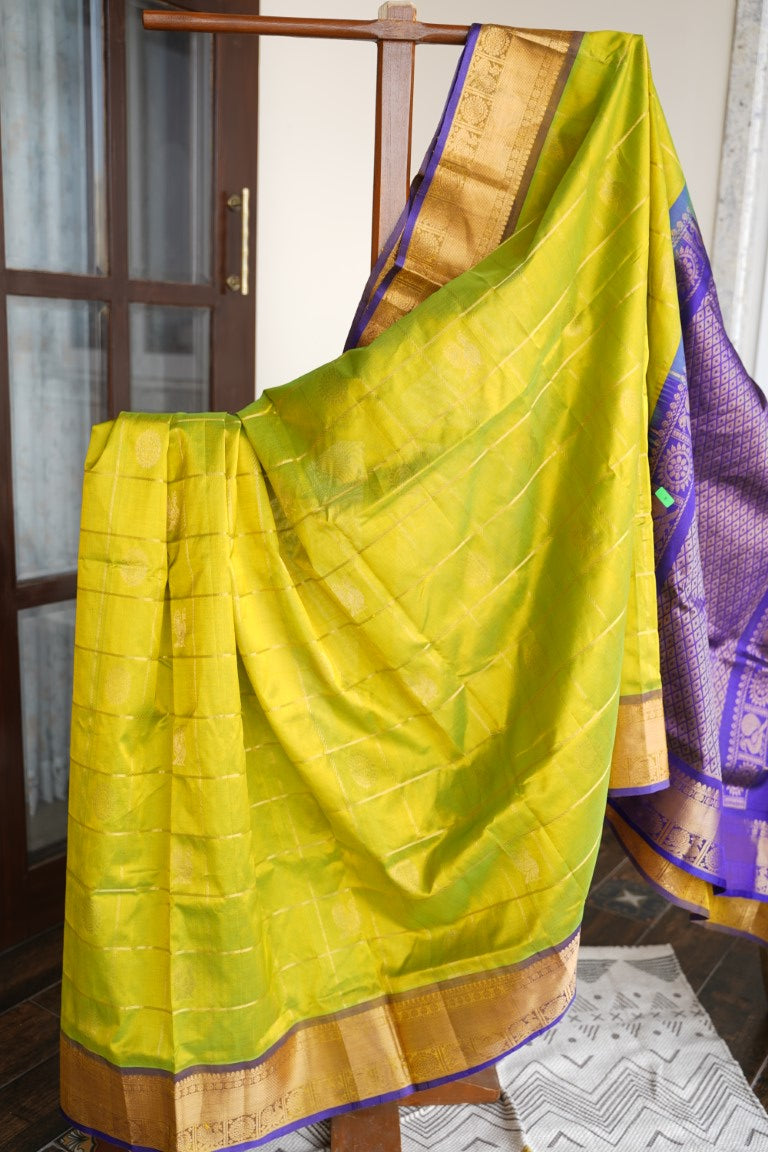 Kanchi Handloom Silk Cotton Saree PC13659