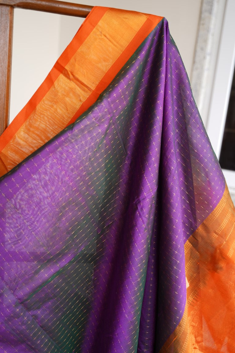 Kanchi Handloom Silk Cotton Saree PC13648