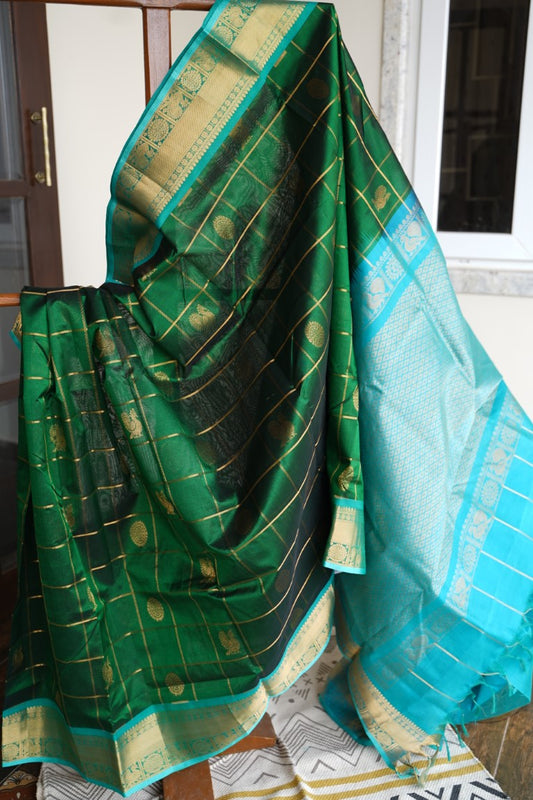 Kanchi Handloom Silk Cotton Saree PC13658