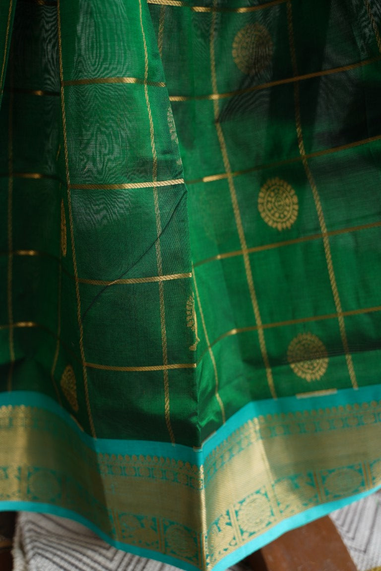 Kanchi Handloom Silk Cotton Saree PC13658