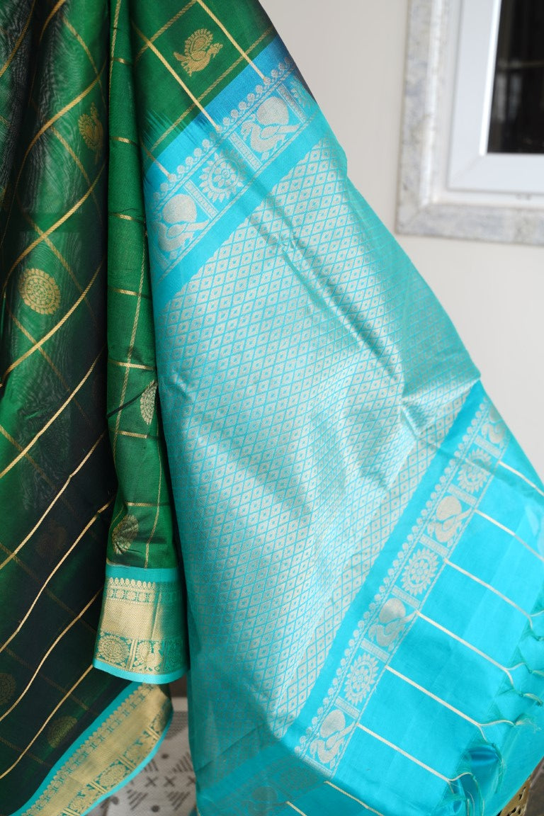 Kanchi Handloom Silk Cotton Saree PC13658