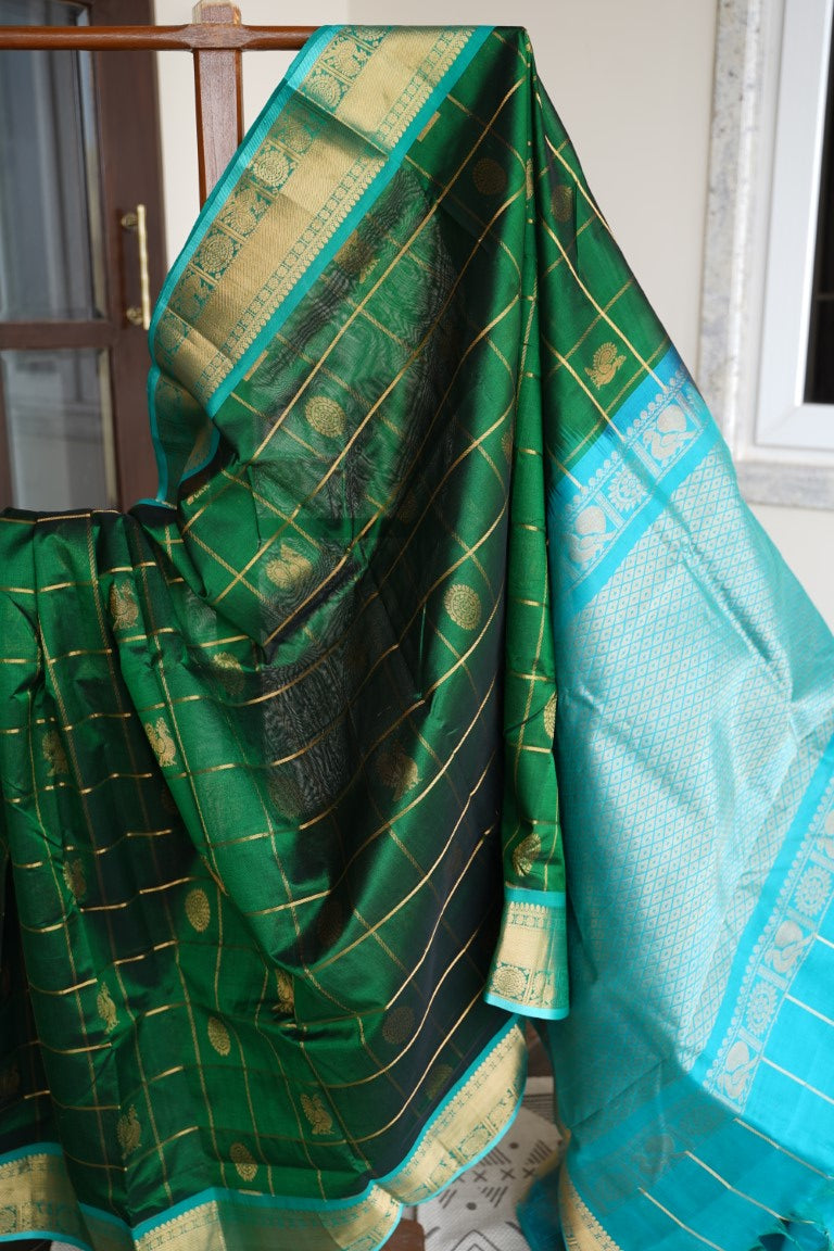 Kanchi Handloom Silk Cotton Saree PC13658