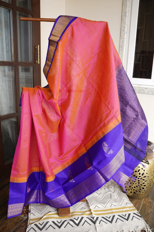 Kanchi Handloom Silk Cotton Saree PC13671