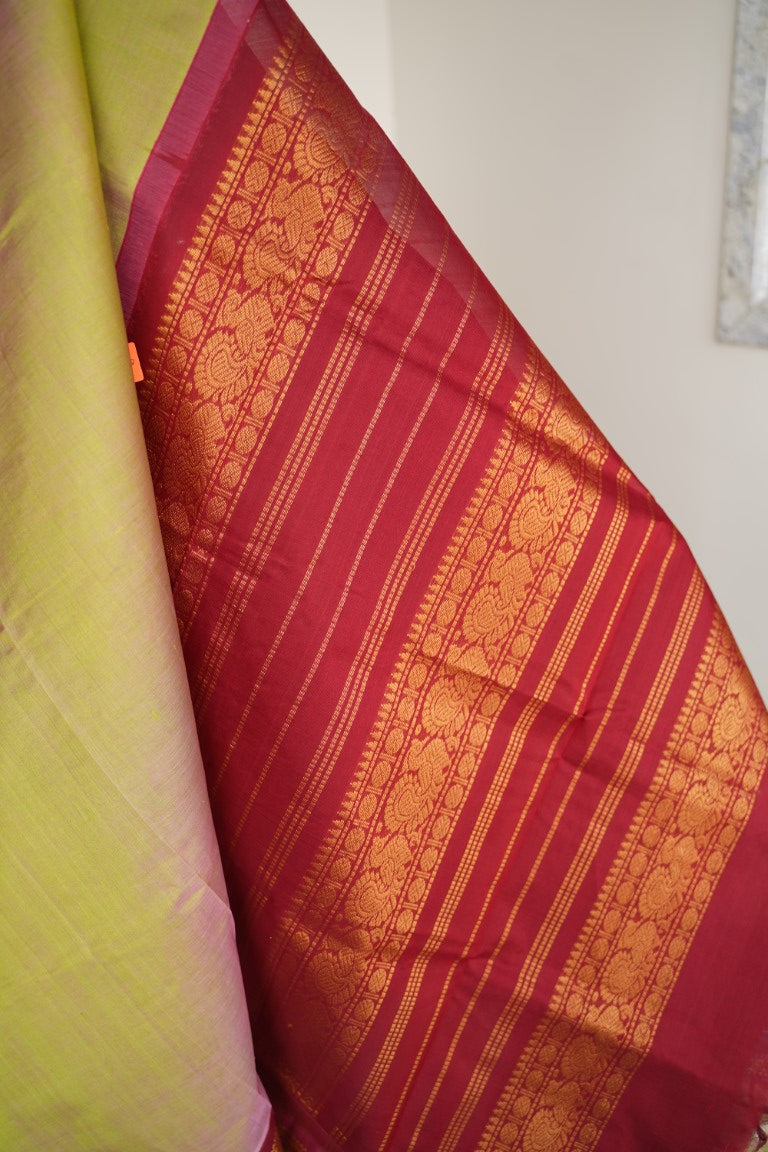 Kanchi Handloom Silk Cotton Saree PC13689