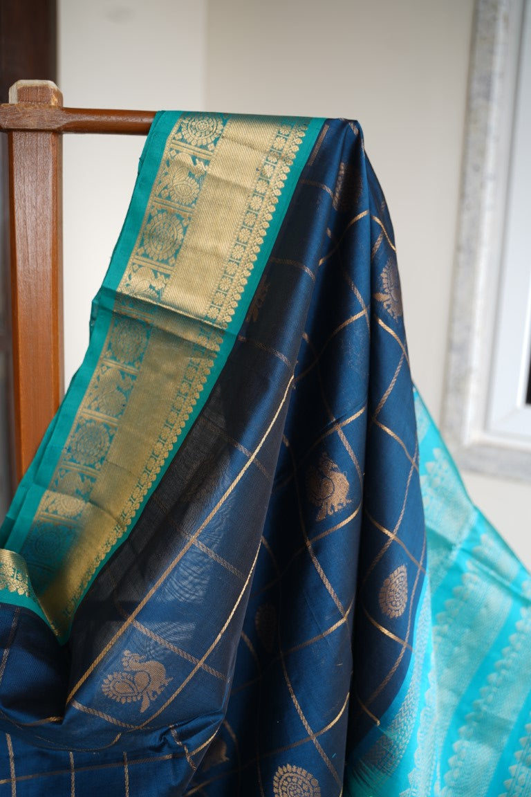 Kanchi Handloom Silk Cotton Saree PC13660