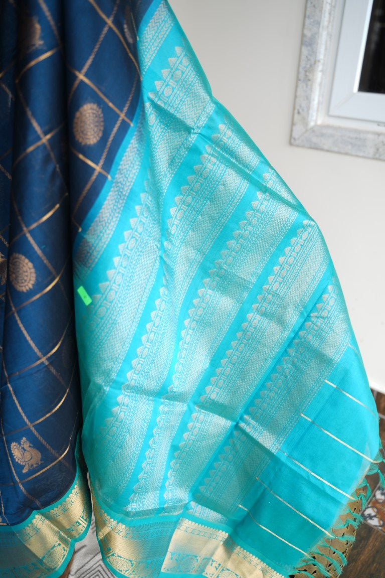 Kanchi Handloom Silk Cotton Saree PC13660