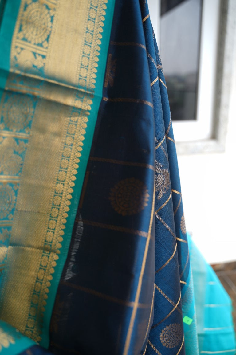 Kanchi Handloom Silk Cotton Saree PC13660