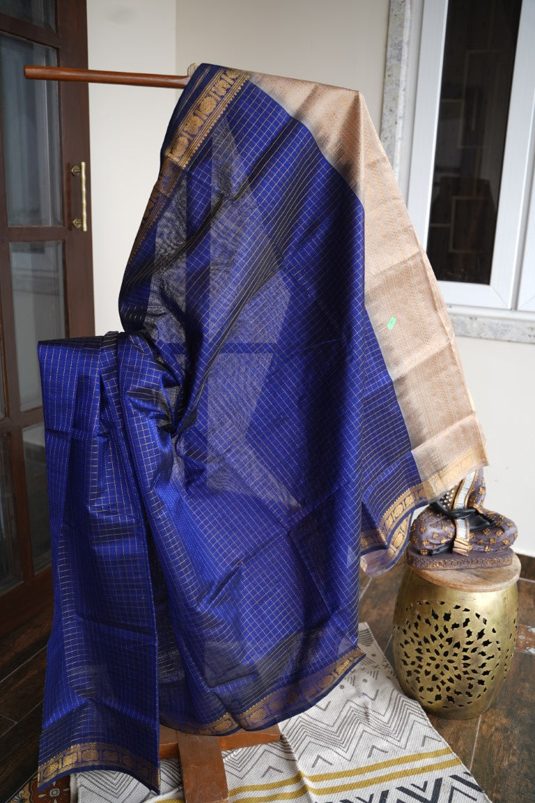 Kanchi Handloom Silk Cotton Saree PC13665