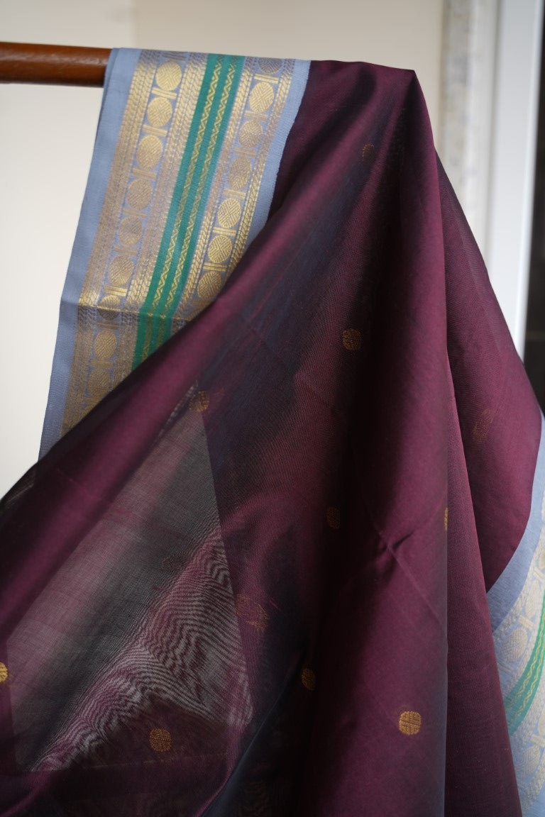 Kanchi Handloom Silk Cotton Saree PC13667