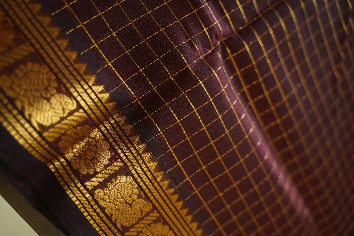 Kanchi Handloom Silk Cotton Saree PC13676