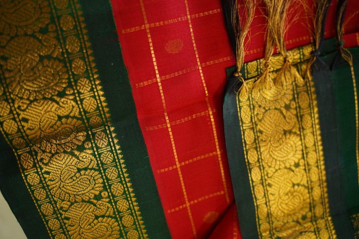 Kanchi Handloom Silk Cotton Saree PC13682