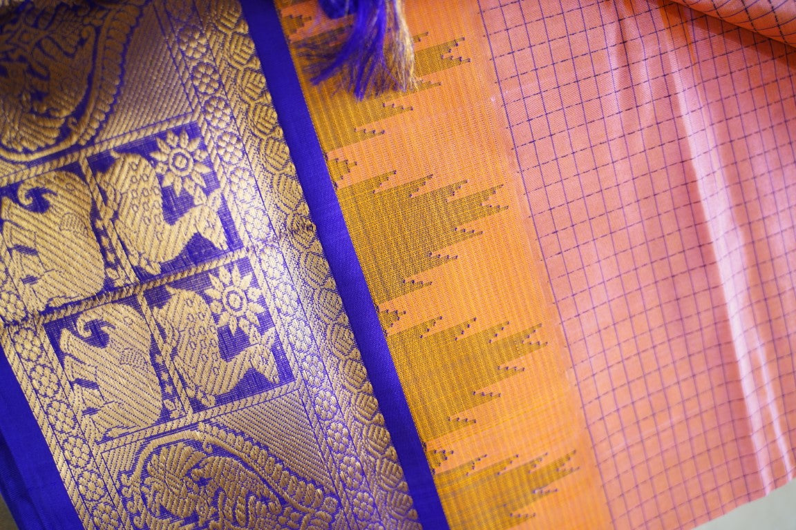 Kanchi Handloom Silk Cotton Saree PC13674