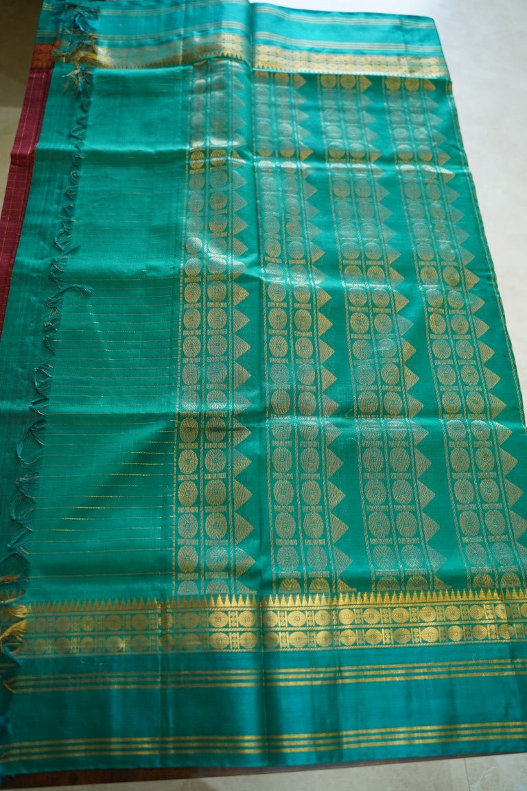 Kanchi Handloom Silk Cotton Saree PC13651