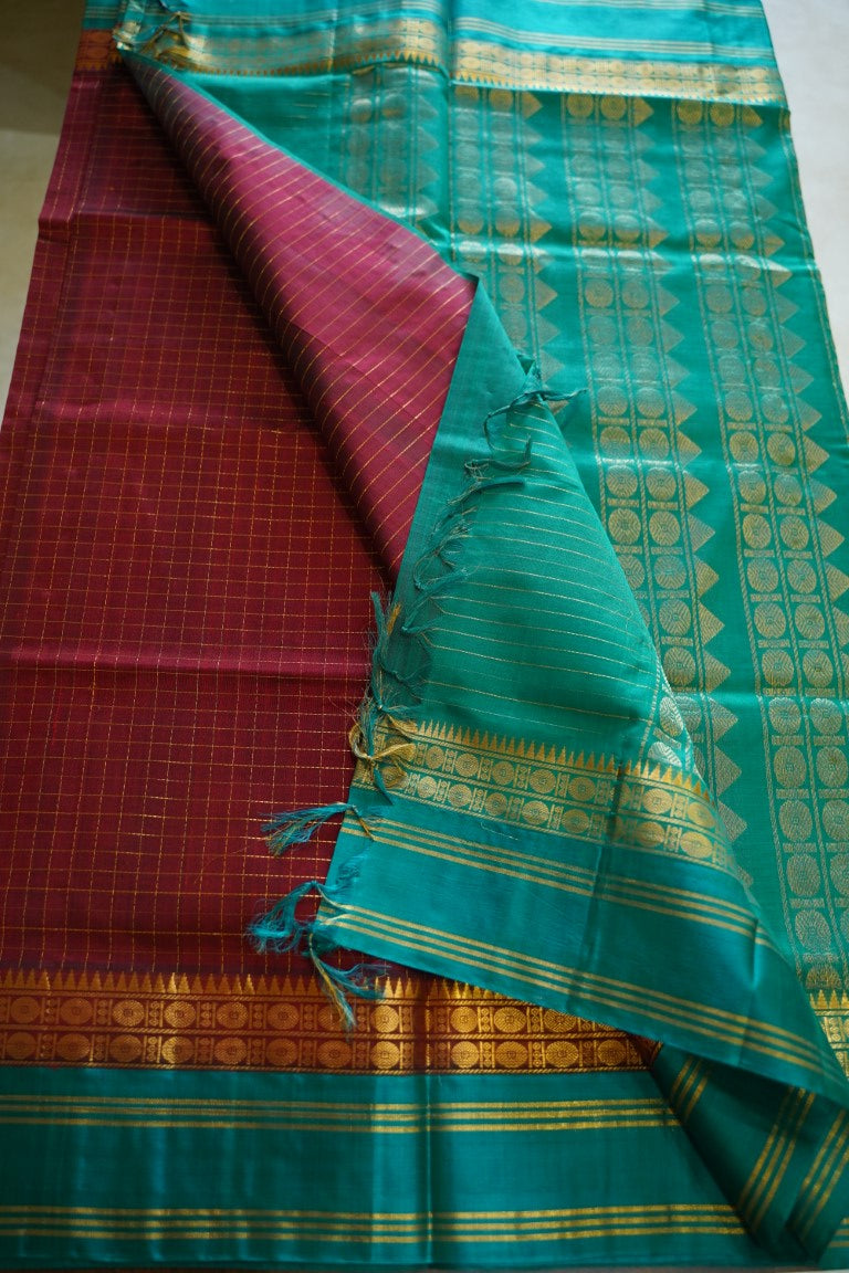 Kanchi Handloom Silk Cotton Saree PC13651