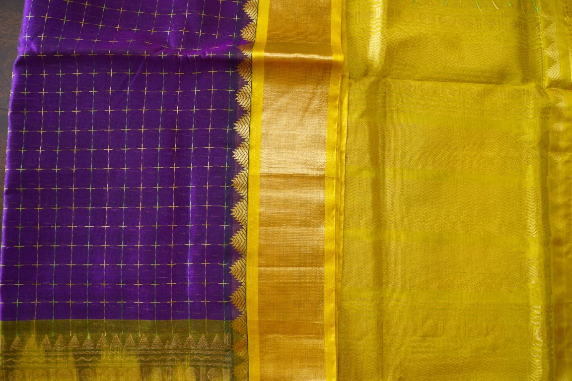 Kanchi Handloom Silk Cotton Saree PC13668