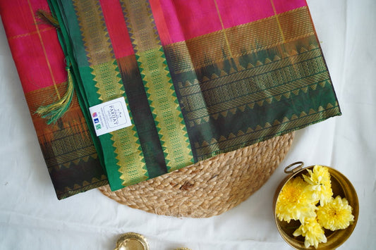 10 Yards  Kanchi Handloom Silk Cotton Saree PC13709