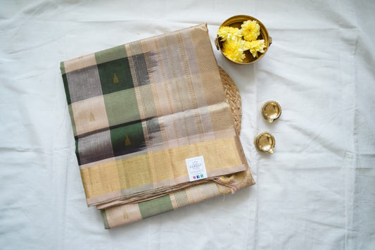 10 Yards  Kanchi Handloom Silk Cotton Saree PC13705