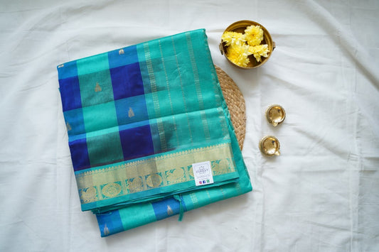 10 Yards  Kanchi Handloom Silk Cotton Saree PC13702