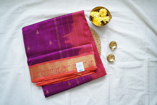 10 Yards  Kanchi Handloom Silk Cotton Saree PC13711