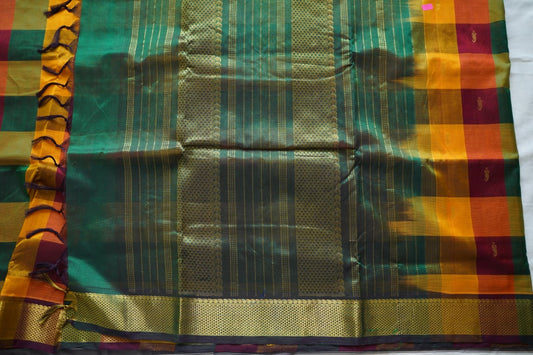 10 Yards  Kanchi Handloom Silk Cotton Saree PC13707