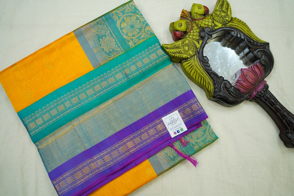 Kanchi Handloom Silk Cotton Saree PC13749