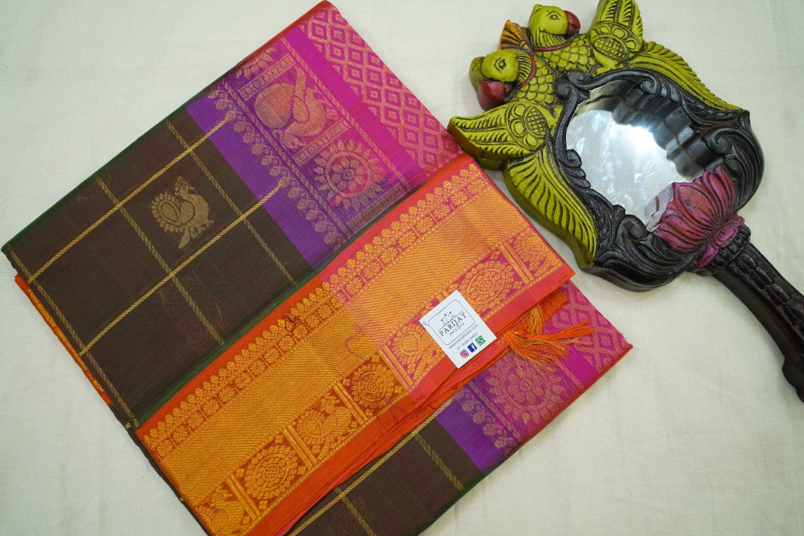 Kanchi Handloom Silk Cotton Saree PC13657