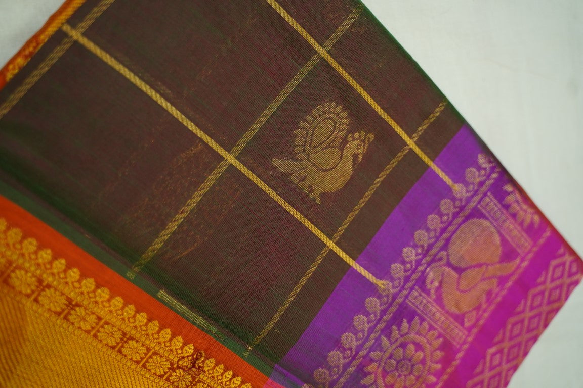 Kanchi Handloom Silk Cotton Saree PC13657