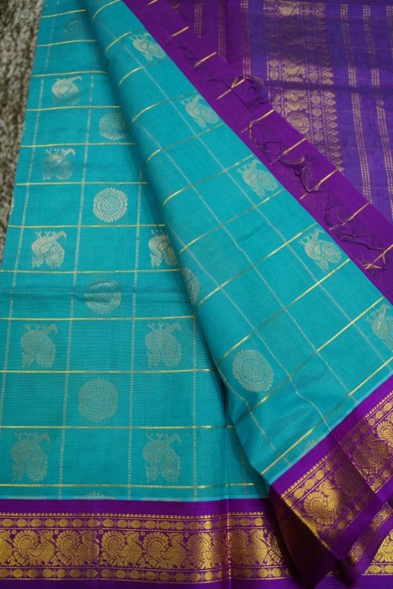 Kanchi Handloom Silk Cotton Saree PC13757